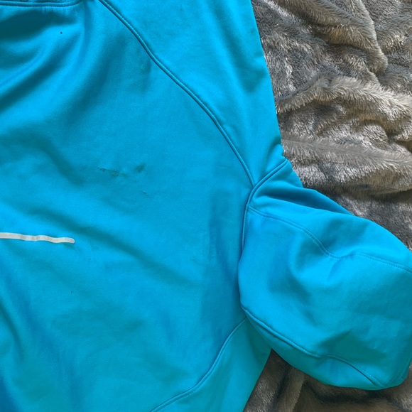 Nike Dri-fit Teal-Blue pull over with hood - Picture 4 of 4